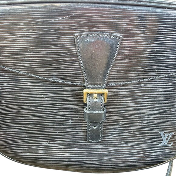 Louis Vuitton Jeune Fille Epi Shoulder Bag Black Leather Crossbody Gold Hardware - Picture 4 of 16